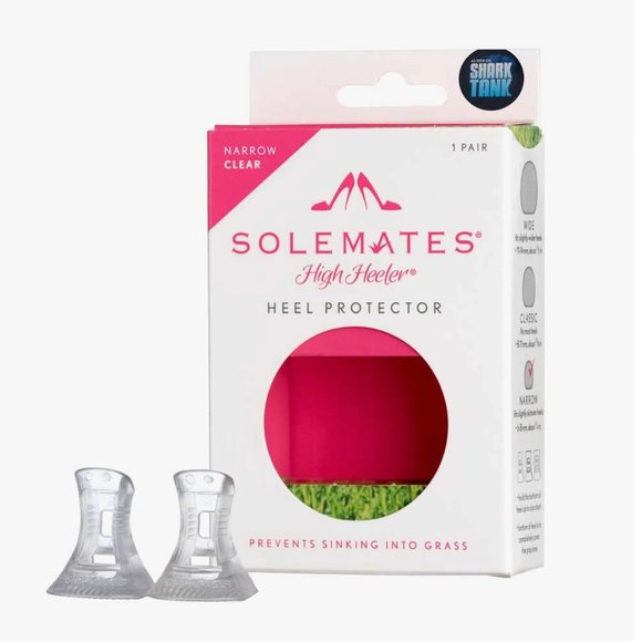 Solemates Narrow Clear Heel Protectors Bundle of 3 - Picture 2 of 9